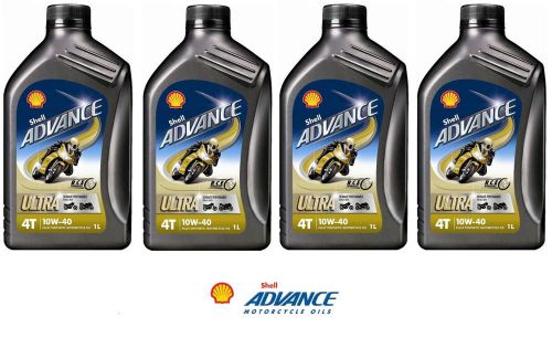 Shell advance ultra 4t motorcycle oil 10w40 - ducati official oil 4 liters