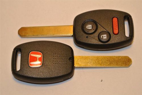 New red h honda 2006 civic key blank replacement empty key shell si fa
