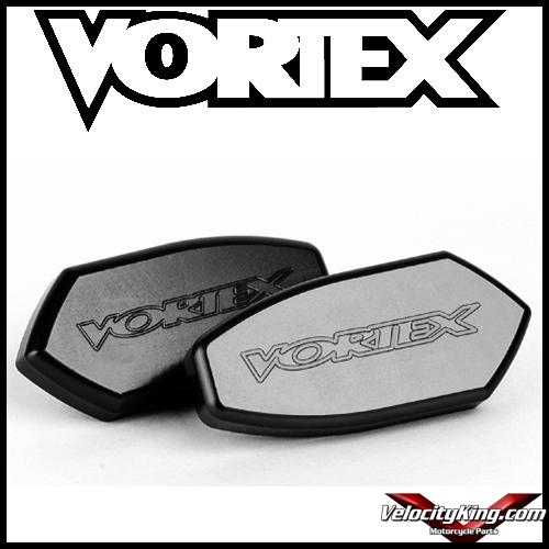 Vortex mirror caps block-offs plate black suzuki gsxr 600 750 1000 05 06 07 08 