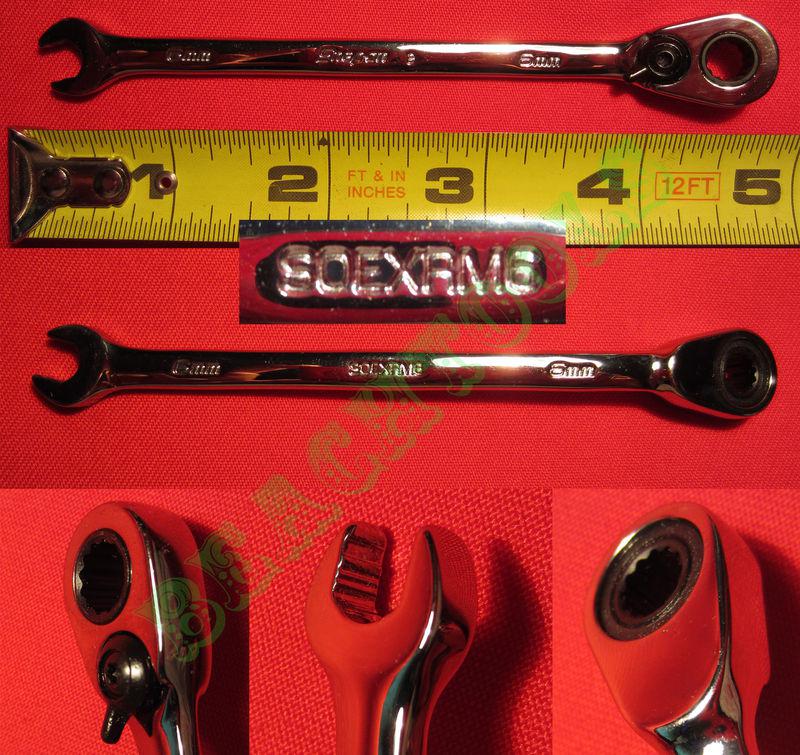 New snap on 12 pts flank drive plus combination 6mm ratcheting wrench soexrm6