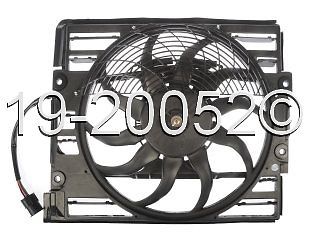 Brand new radiator or condenser cooling fan assembly fits bmw 740 &amp; 750il