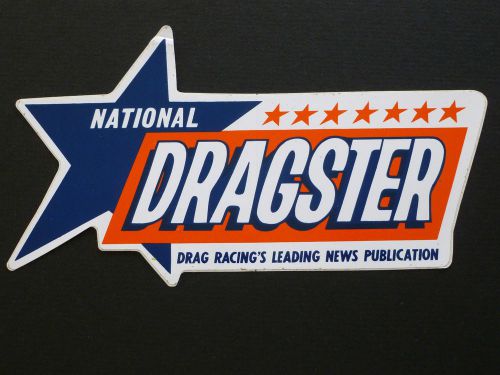 National dragster news nhra old decal beautiful sticker original vintage