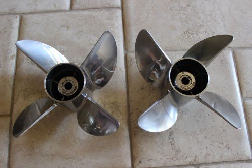Hydromotive quad iv  hc-cl30 stainless steel left and right hand propellors