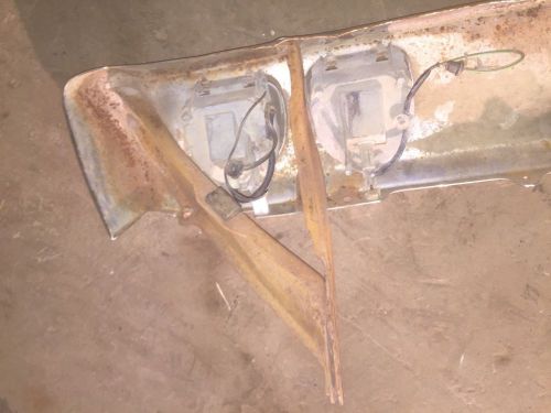 1968 chevrolet impala belair rear bumper and brackets with tail lights