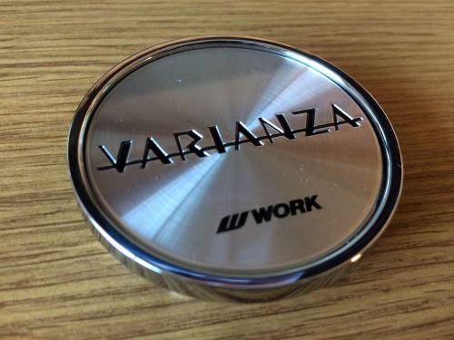 Work varianza wheel rim custom center caps machined/chrome black logo