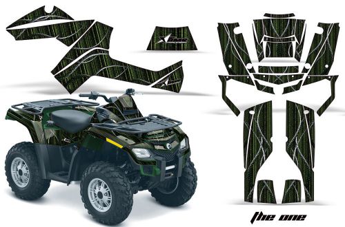 Can am amr racing graphics sticker kits atv canam outlander 500/650 decals one