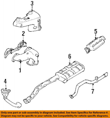 Kia oem 1995 sportage-exhaust manifold 0k90013450b