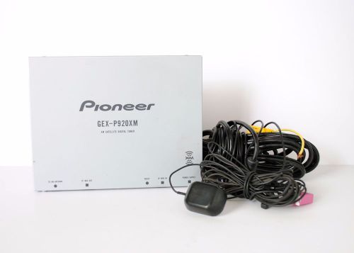 Pioneer gex-p920xm gex-p920xm xm satellite radio tuner + all cables &amp; ant xn/uc