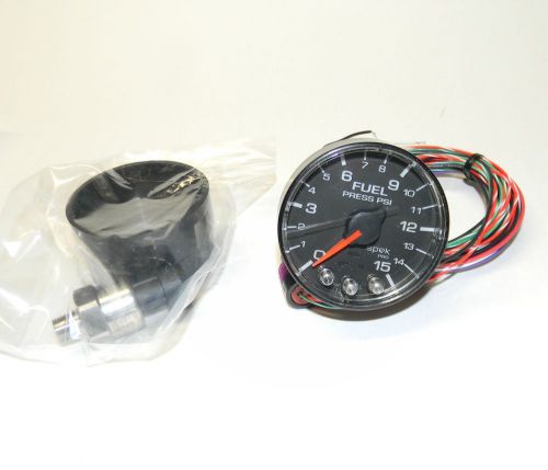 Pro parts spek  pro p31532 2 1/16 fuel pressure 0-15 psi black dial v good