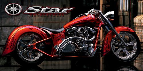 Star chopper motorcycle racing garage banner - #3