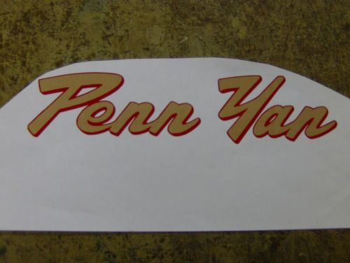 Penn yan wood boat restoration 6” decals vinyl pair