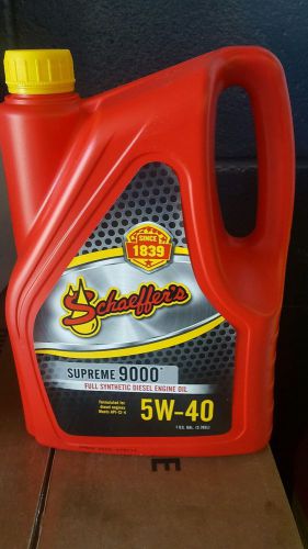Schaeffer&#039;s supreme 9000 full synthetic 5w40 diesel oil full case