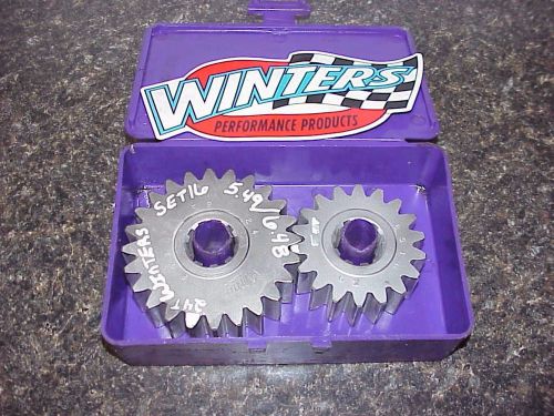 Winters set #16 quick change rear end 5.49-6.48 gears &amp; case 10 spline r5 imca