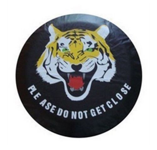 Car spare wheel cover tire covers with tiger image 17&#034; for all car