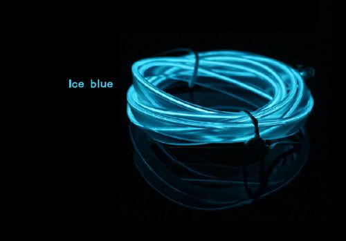 3m ice blue wire car interior decor fluorescent neon strip cold light panel gap