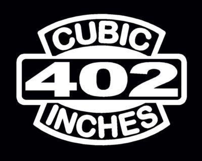 2 v8 402 cubic inches engine decal set 402 ci bbc emblem stickers