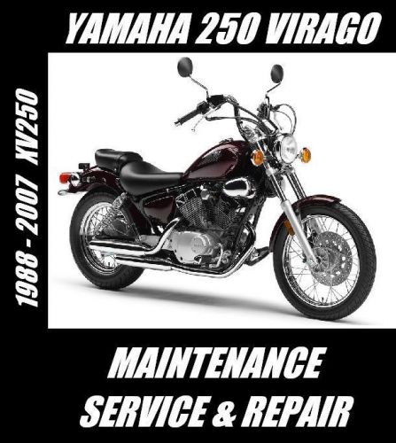 Yamaha xv250 virago xv 250 maintenance tune-up service repair rebuild manual