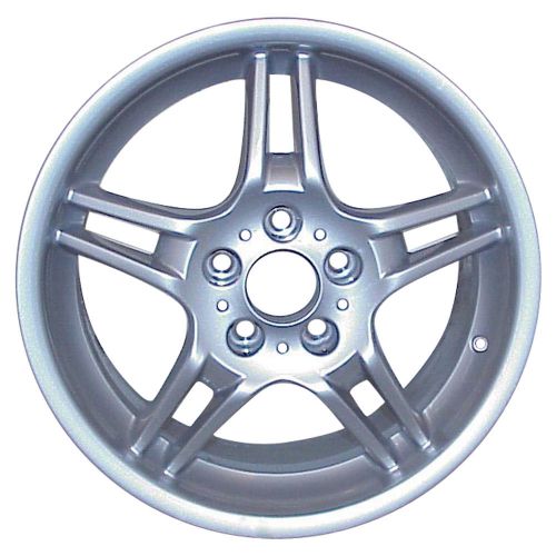 Oem reman 18x8.5 alloy wheel rear bright sparkle silver full face painted-59423