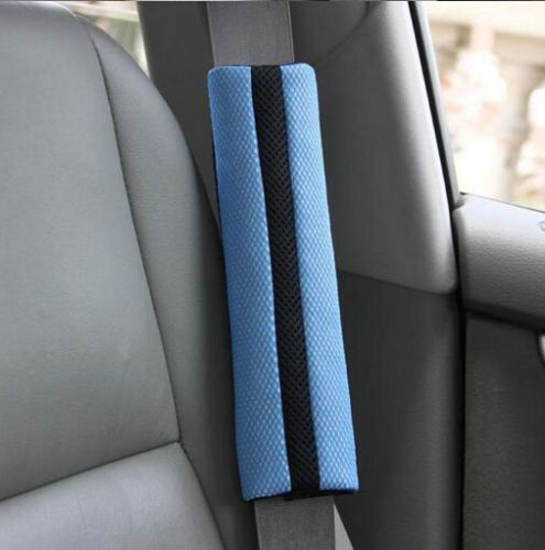 2pcs fashion new car safety seat belt shoulder carbon fiber cover cushion pads