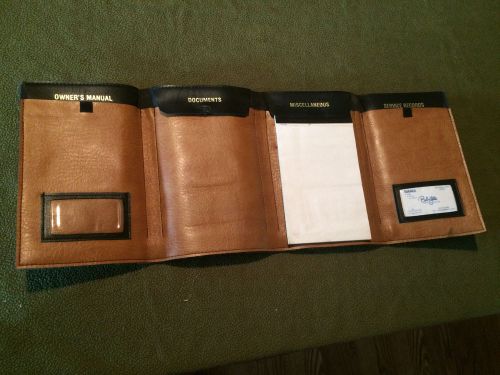 1990&#039;s saab leather document folder holder (no owners manual included)