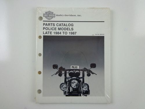 Harley davidson late 1984-87 police models parts catalog 99454-87