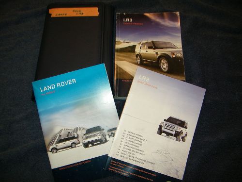 2008 land rover lr3  owners manual with case lan98