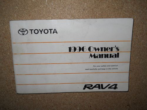 1996 toyota rav4 owners manual