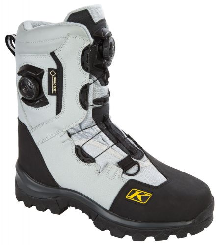 Klim mens grey adrenaline boa gtx snowmobile boots snocross snow