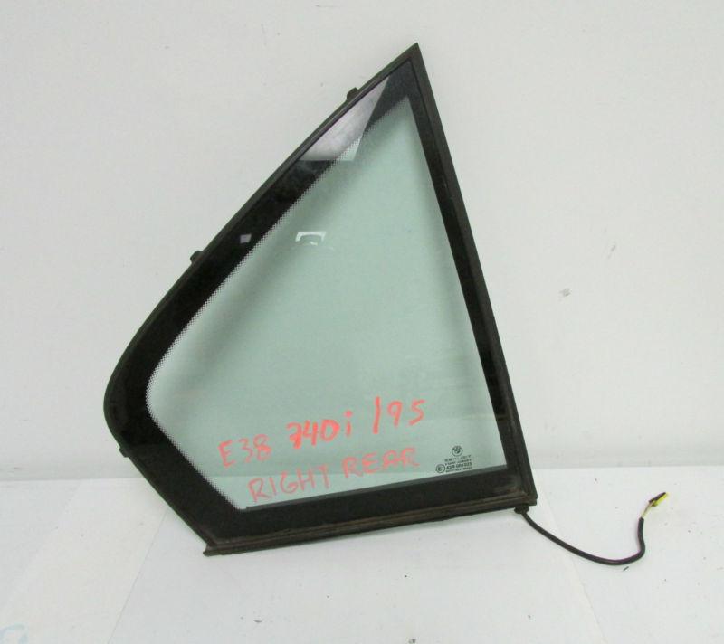 E38 side fixed door window, green, right with alarm switch.51348168122
