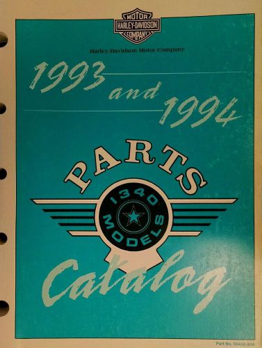 Harley-davidson factory parts manual 1993-1994 1340 big twin pn99450-94a
