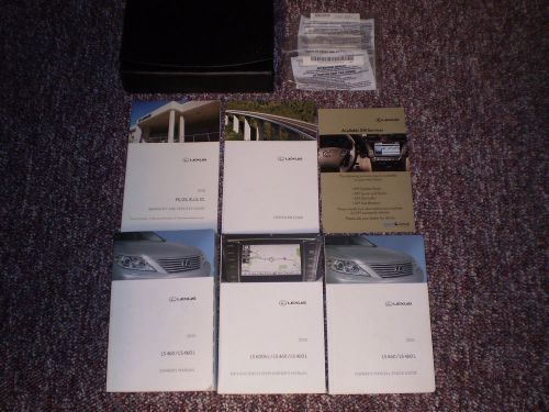 2010 lexus ls 460 460l complete car owners manual books nav guide case all model