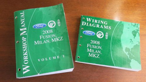 2008 ford fusion, milan, mkz workshop manual vol 1 only &amp; wiring diagrams