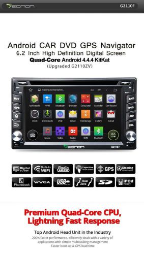 Android 4.4 double 2din u car stereo dvd player gps navigation dvr 3g wifi obd2
