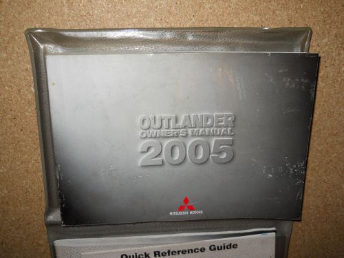 2005 mitsubishi outlander owners manual and case complete with extra literature