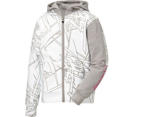 Oem polaris racing snowmobile white youth cracked hoodie hoody sweatshirt s-xl