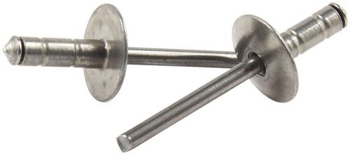 Racing pop rivets multi-grip 3/16  5/8&#034;large head silver aluminum/steel nail