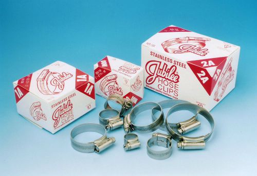 Jubilee hose clamps size 2 / bs55 box of 10 s/s jaguar bentley rolls royce clips