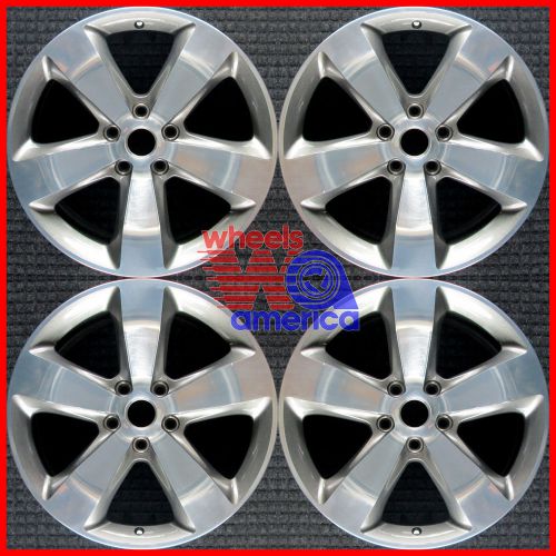 Set 2014 jeep grand cherokee oem factory 1wq09trmab 20 polished wheels rims 9137