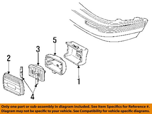 Pontiac gm oem 85-88 grand am-fog light cover 16503633