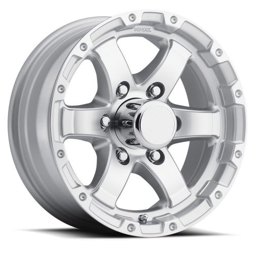 15x6 6-lug on 5.5&#034; aluminum t08 trailer wheel - silver - t08-56655smls-wa5t81