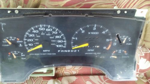 1996 chevrolet jimmy speedometer odometer cluster tachometer gas gauge oem 213k