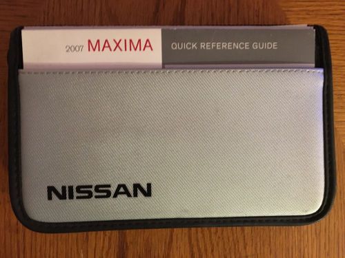 2007 nissan maxima owners manual with warranty and reference guide and case