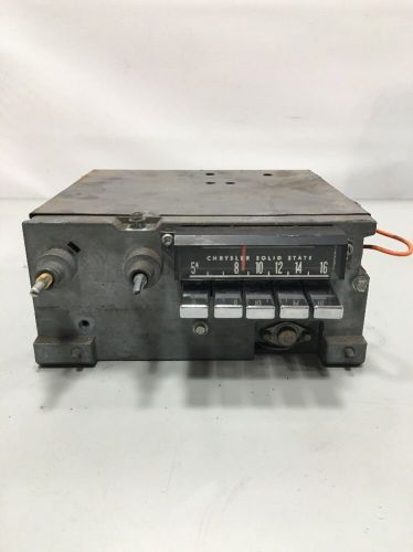 Chrysler plymouth 1970 cuda solid state am pb radio 12v mopar p/n 2884 759