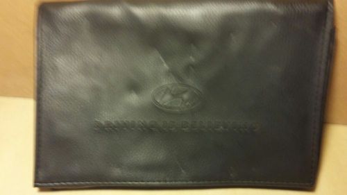 Hyundai oem original factory owners manual book guide leather wallet  case