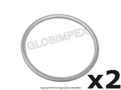 Mercedes manifold to front pipe exhaust seal ring set of 2 reinz +warranty