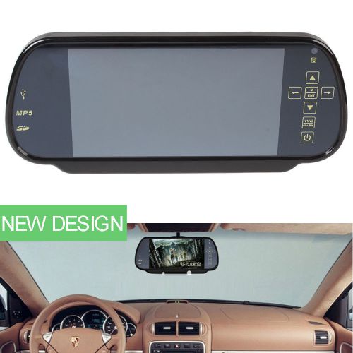 7 inch digital screen 12v-24v car mp5 rear view backup parking mirror monitors