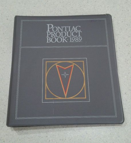 1989 pontiac dealer product book,  trans am