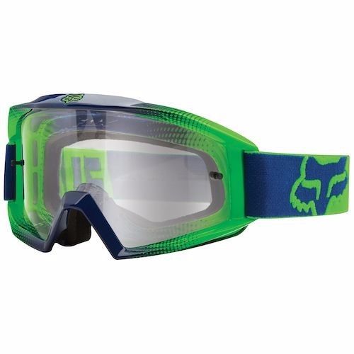 Fox racing main race 2 green/navy goggles