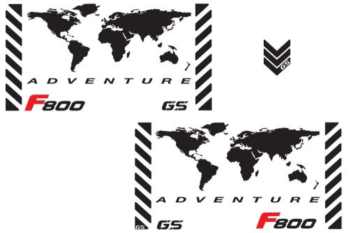 Motorcycle reflective decals world adventure bmw f800 gs for touratech panniers
