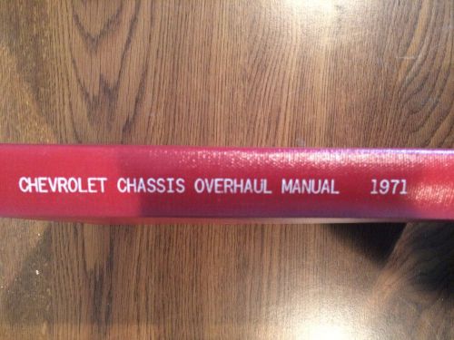 Original 1971 chevrolet chassis overhaul manual